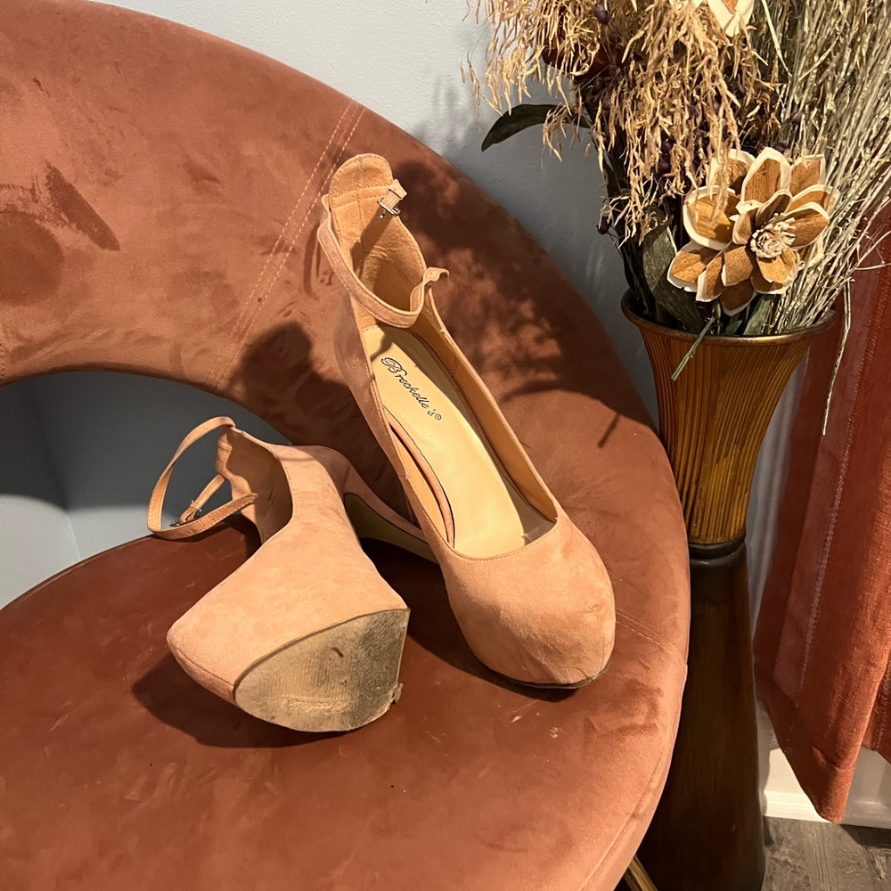 Rose pink heels size 11